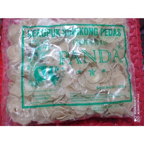 Jual Kerupuk Kemasan Singkong Pedas Cap Panda Gr Shopee Indonesia