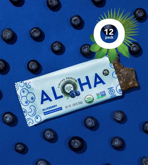 Blueberry Protein Bar Aloha Aloha