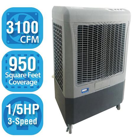 Aerocool Trophy Sidedraft Evaporative Cooler 8" pads 3800 CFM (850 Sq ...