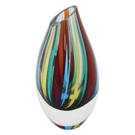 UNICEF Market Murano Inspired Colorful Handblown Brazilian Art Glass