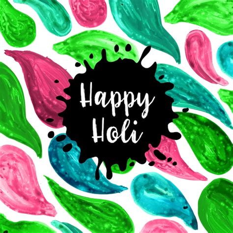 Free Vector Watercolor Holi Splatter Background