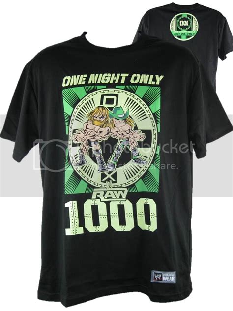 Dx D Generation X One Night Only Raw 1000 Wwe Black T Shirt New