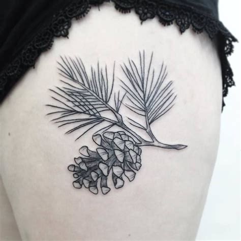 Pine Cone Tattoo By Tattoos By Zoe Emily Beautytatoos Nature Tattoos For Women Pine Cone