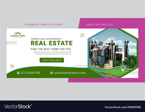 Real Estate Marketing Facebook Cover Page Template