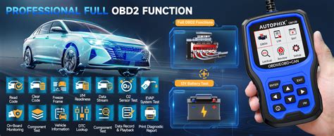 Amazon Autophix Upgraded Obd Scanner Om Battery Test In