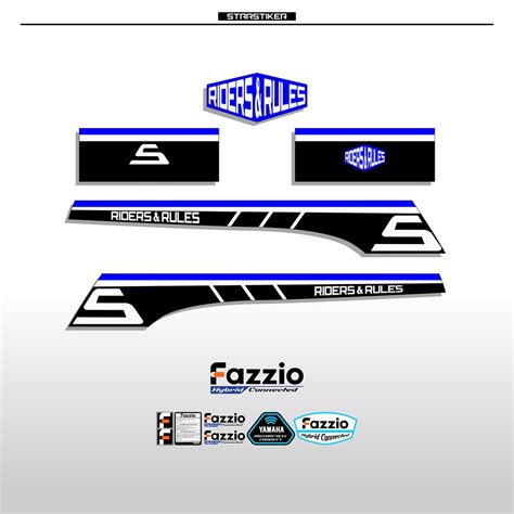 Jual Fz Striping Sticker Fazzio Stiker List Simple Garis