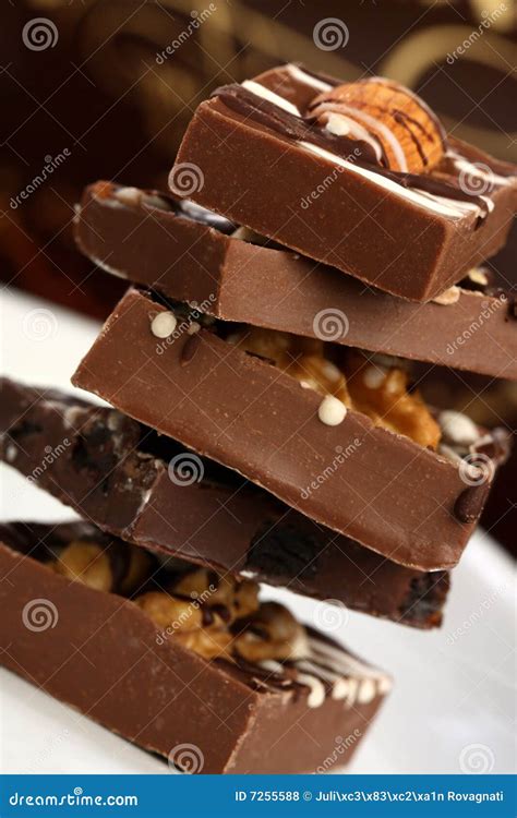 Delicious Pile Of Chocolate Stock Photo Image Of Milk Dessert 7255588