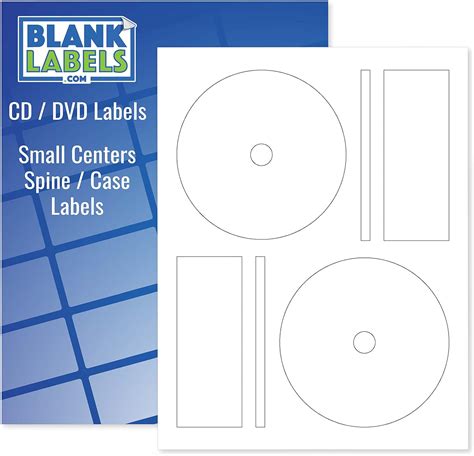 Cd Dvd Labels Blank Labels Brand Fits Memorex Full Face