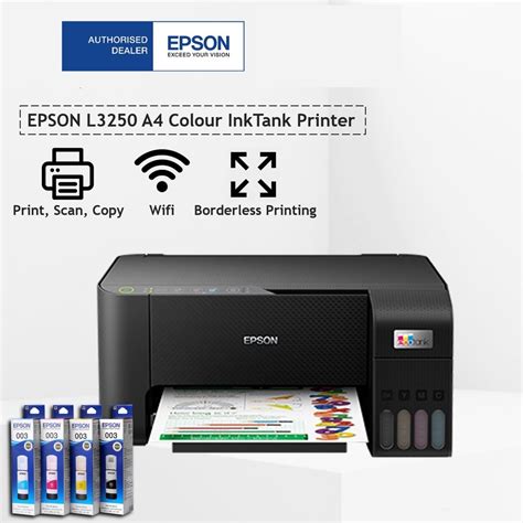 Epson Ecotank L3250 A4 Wi Fi All In One Ink Tank Printer Shopee Philippines