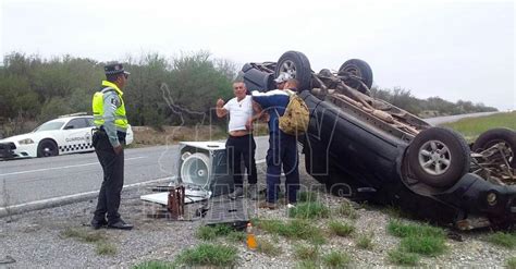 Hoy Tamaulipas Volcadura En Tamaulipas Conductor Se Salva De Morir