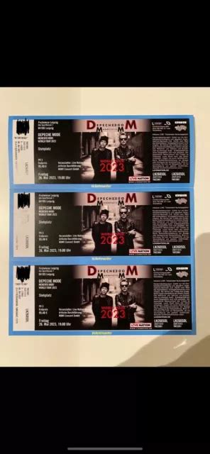 X Depeche Mode Tickets Leipzig Am Stehplatz Innenraum Eur