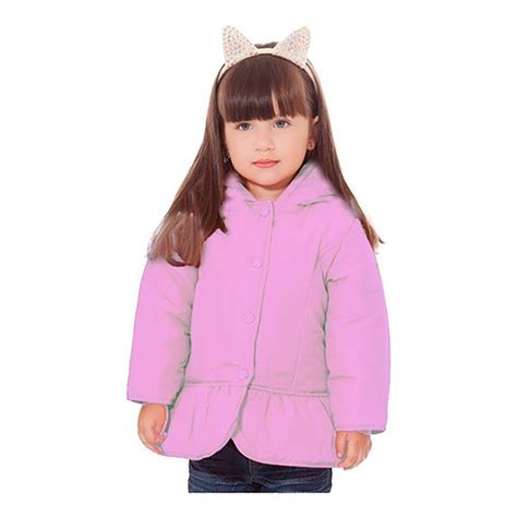 Jaqueta Infantil Menina Casaco Inverno Rigoroso Rodado Compre Agora