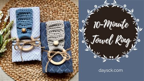 Easy Crochet Towel Ring Make It In 10 Minutes Youtube