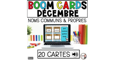 Boom Cards Nom Commun Et Propre D Cembre Re