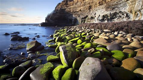 Wallpaper Pemandangan Laut Air Batu Alam Pantai Refleksi