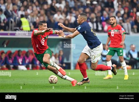 From Left El Yamiq Jawad Mar Action Duels Versus Kylian Mbappe