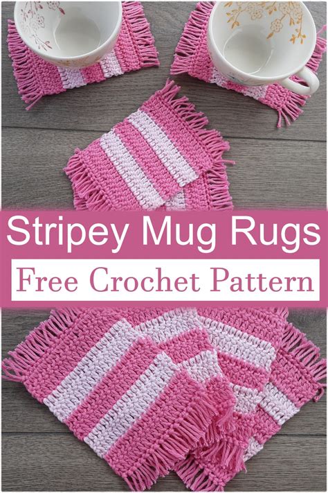 Free Crochet Mug Rug Patterns Diy Crafts