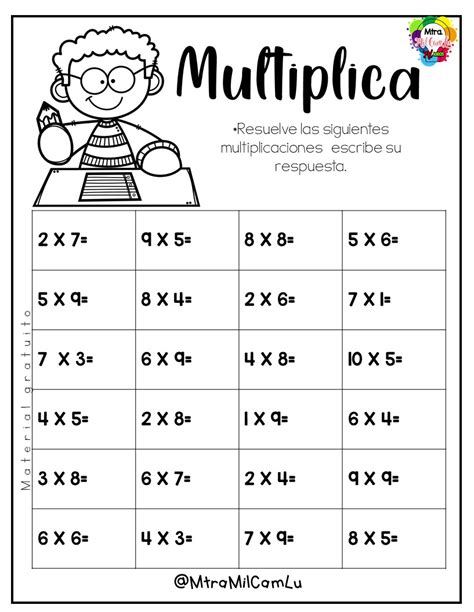 Ejercicio De La Tabla De Las Tablas De Multiplicar Hot Sex Picture