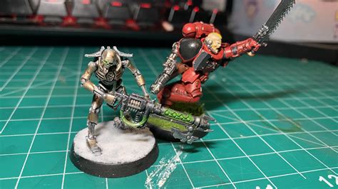 My First Two Warhammer Minis Im Really Happy With How The Necron