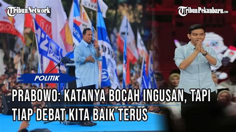 Gibran Dianggap Bocah Cilik Prabowo Sorry Ye Tiap Debat Kita Naik