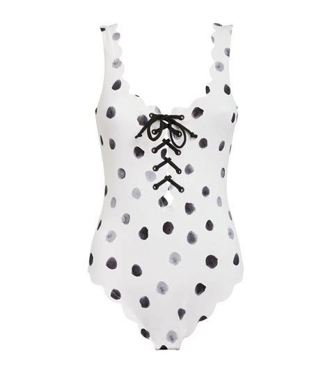 Womens Marysia White Palm Springs Polka Dot Tie Swimsuit Harrods Uk