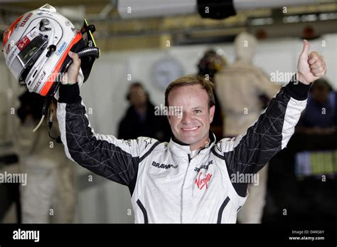 Brazilian Formula One Driver Rubens Barrichello Of Brawn Gp Celebrates