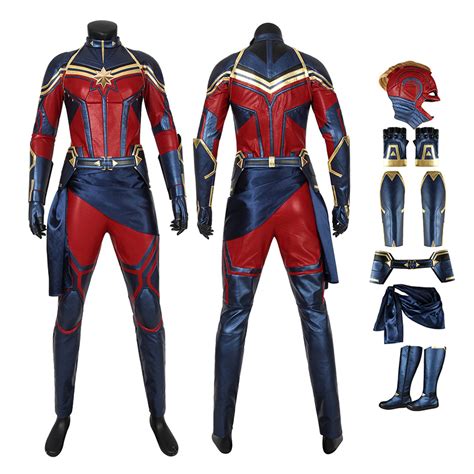 Carol Danvers Costume Avengers 4 Endgame Captain Marvel Cosplay Costume Champion Cosplay