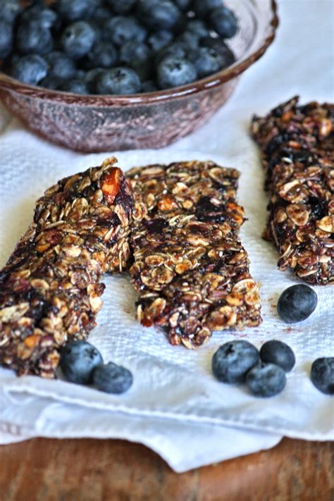 Black In Bloom Homemade Blueberry Granola Bars