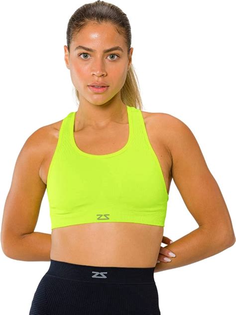 Seamless Sports Bra For Women Racerback Impact Running Support Bras Wf Shopping