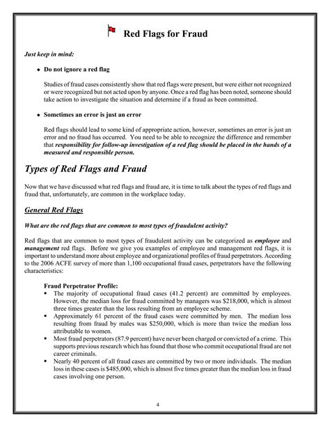 Red Flags Fraud Pdf Free Download