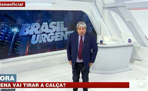 Datena surpreende ao cumprir promessa e tira a calça ao vivo na Band