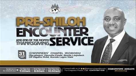 Pre Shiloh Encounter Thanksgiving Dedication Service I