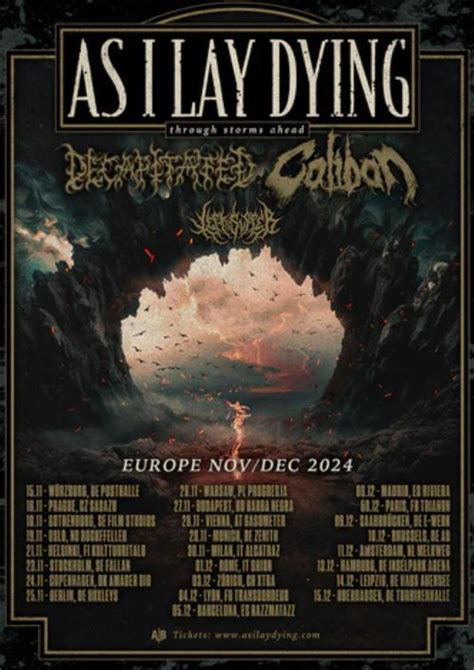 News As I Lay Dying K Ndigen Through Storms Ahead Europatour F R