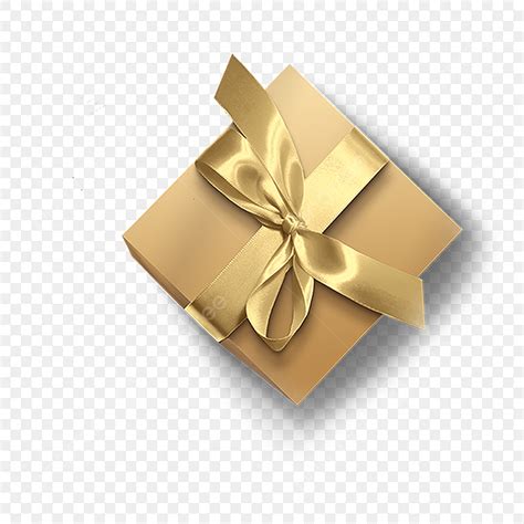 Golden Gift Box Png Vector Psd And Clipart With Transparent