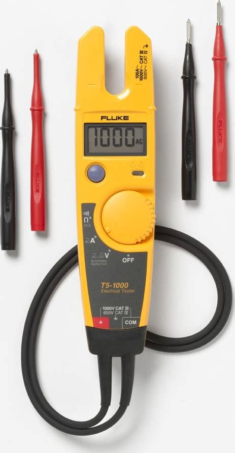 Fluke T5-1000 1000V Voltage, Continuity and Current Tester | TechEdu