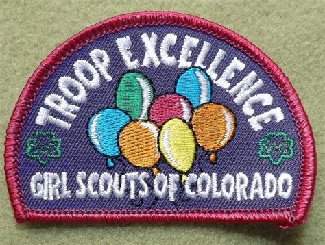 Girl Scouts Of Colorado 100th Anniversary Troop Excellence Patch Thank