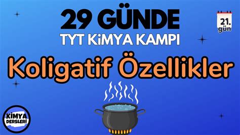 Zelti Deri Imleri Koligatif Zellikler G Nde Tyt Kimya Kamp