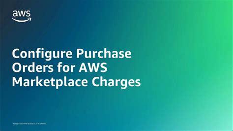 Managing Your Aws Marketplace Spend With Purchase Order Features Amazon Web Services Youtube