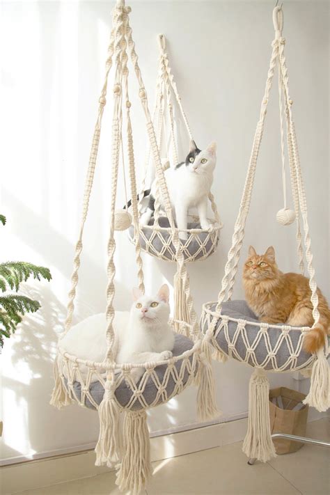 Macrame Cat Hammock Campestre Al Gov Br