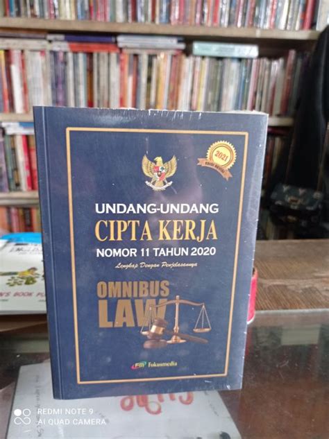 Undang Undang Cipta Kerja No Tahun Lengkap Dengan Omnibus Law