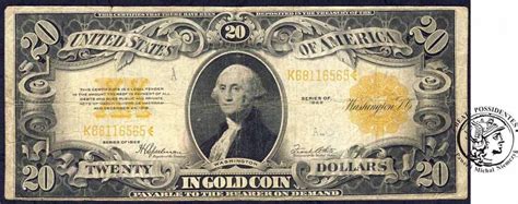 Dolar W Gold Certificate Large Size St Archiwum Niemczyk Pl