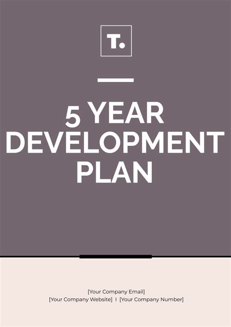 Free 5 Year Plan Templates Edit Online And Download