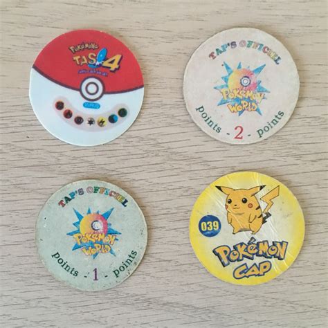 Кепсы/Фишки Покемоны, Pokemon, 4 шт. | Megacoin.ru
