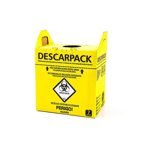 Coletor Perfurocortantes 7L DESCARPACK Medical Supplies Health