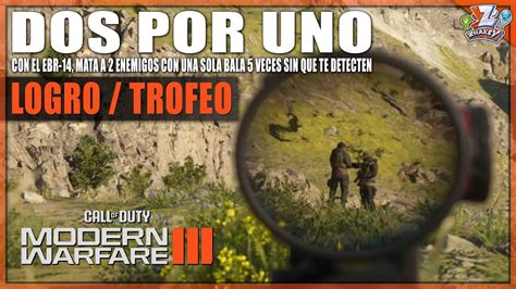 Call Of Duty Modern Warfare Logro Trofeo Dos Por Uno Fer