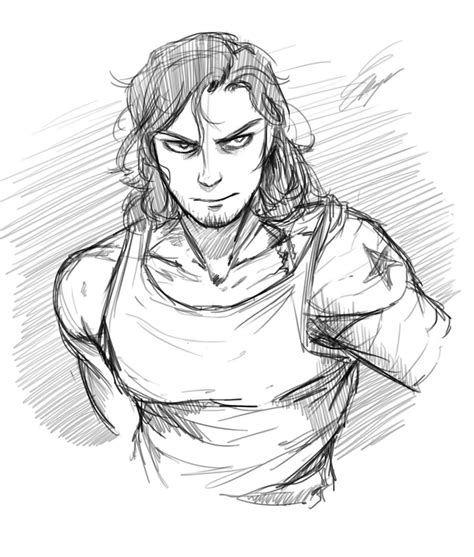 Bucky Barnes Sketch By Blaynefox On Deviantart