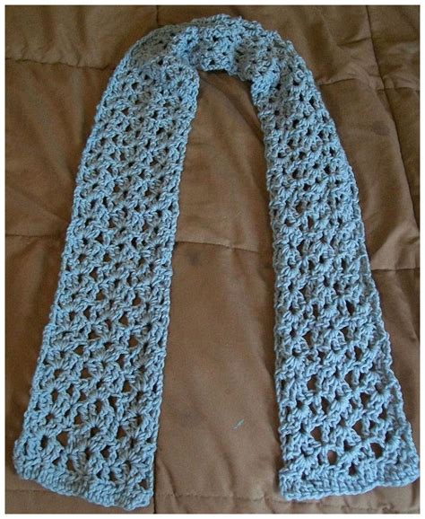 Heathers Crochet Designs Crochet Video Easy Crochet Lacy Shell Scarf