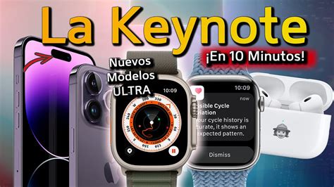 RESUMEN KEYNOTEiPhone 14 Plus Pro Y Max Apple Watch 8 Apple Watch