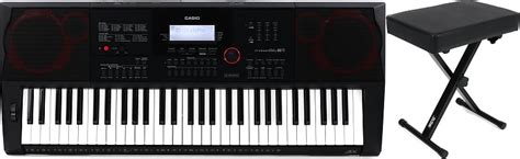 Casio CT X3000 61 Key Portable Arranger Keyboard Bundle With Reverb