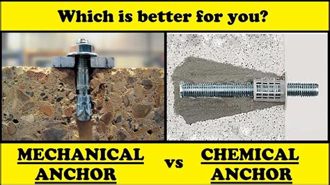 Mechanical Anchors Vs Chemical Anchors Which Is Better For You Youtube